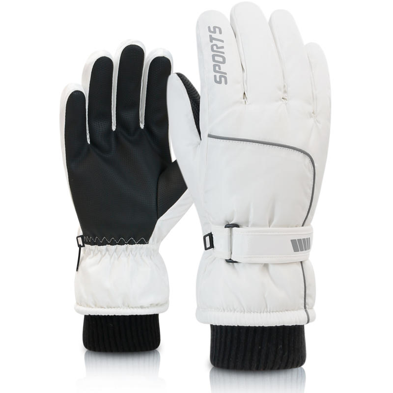 Ski Glove Waterproof - ถุงมือสกีฤดูหนาวสำหรับผู้ชายและผู้หญิง, ถุงมือกันหิมะ, ถุงมือมอเตอร์ไซค์กันน้ำ, หน้าจอสัมผัส Smile 506