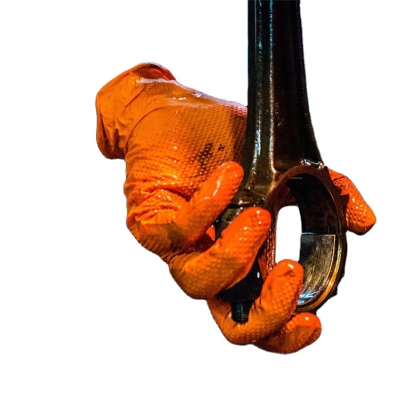 Nitrile Mechanic Glove - 100 ชิ้นต่อกล่อง ถุงมือไนไตรล์แบบกลไก สีฟ้า ดำ ชมพู