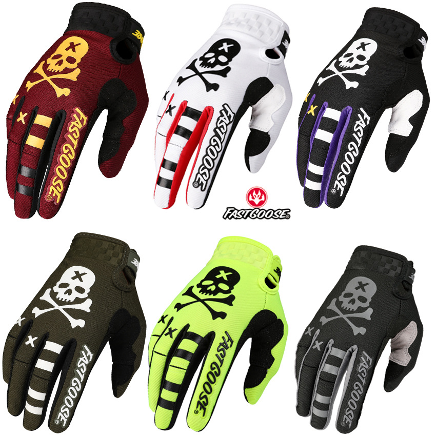 Cycling Glove Padded - FASTGOOSE Motocross MX ถุงมือรถจักรยานยนต์เต็มนิ้วจักรยาน BMX MTB