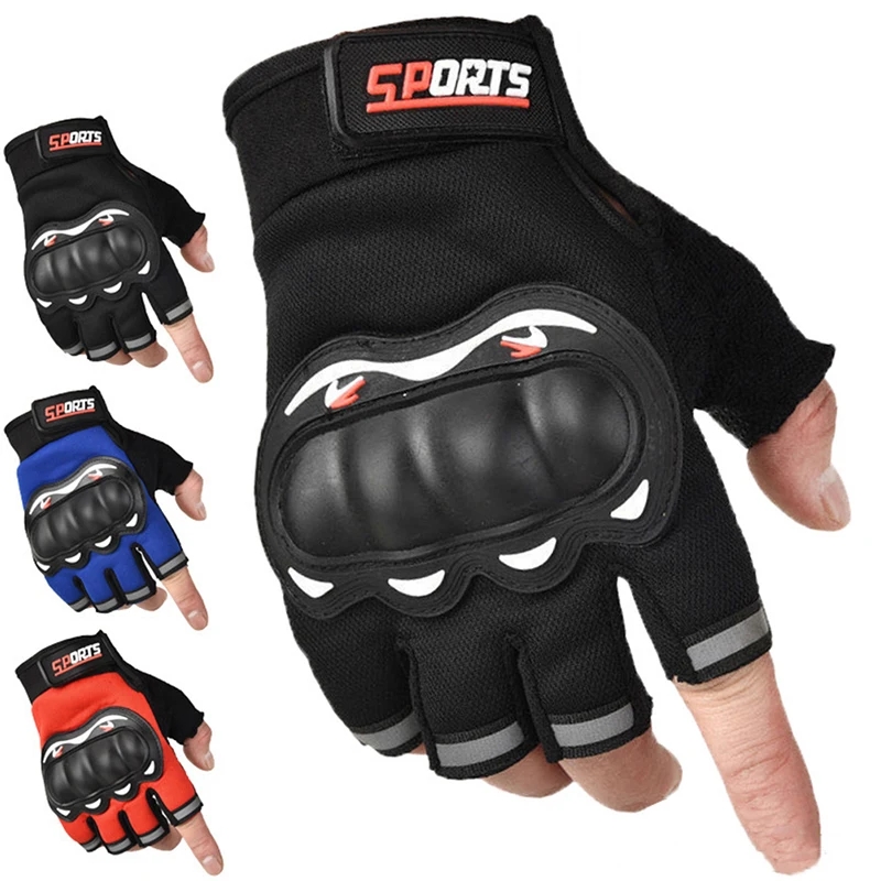 Motorcycle Glove Knuckle - ผู้ชายถุงมือรถจักรยานยนต์เต็ม/ครึ่งนิ้วยุทธวิธี Knuckles ป้องกันถุงมือวิบากทนทานขี่ถุงมือทํางาน