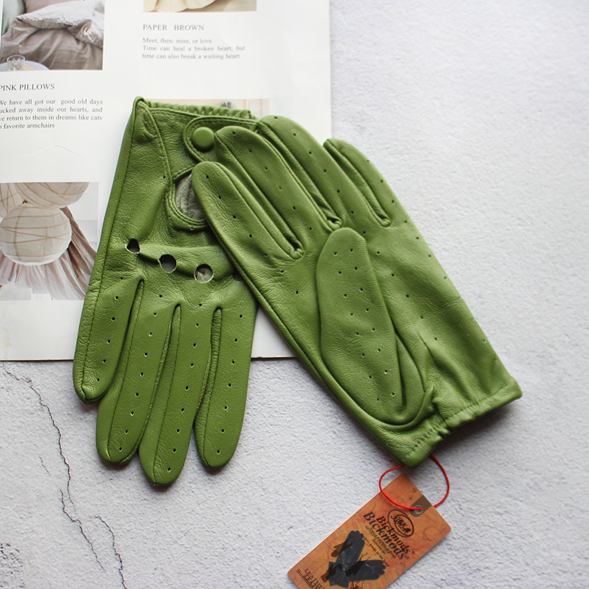 ถุงมือหนังผู้หญิงสำหรับฤดูร้อน - Leather Driving Glove บทวิจารณ์และราคา