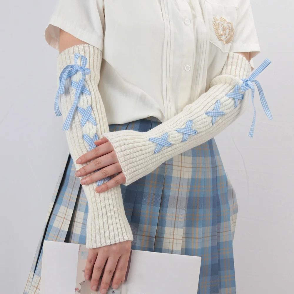 ปลอกแขนถักไหมพรมสำหรับผู้หญิง  - Fingerless Glove Knit บทวิจารณ์และราคา