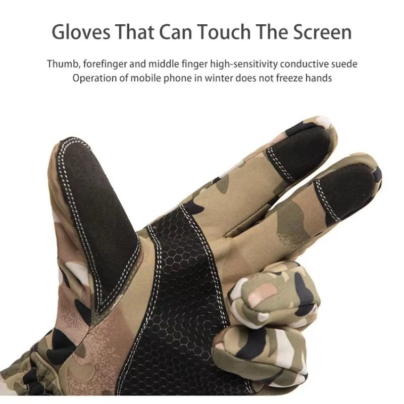ถุงมือกันหนาวลายพรางสำหรับกิจก - Ski Glove Waterproof บทวิจารณ์และราคา
