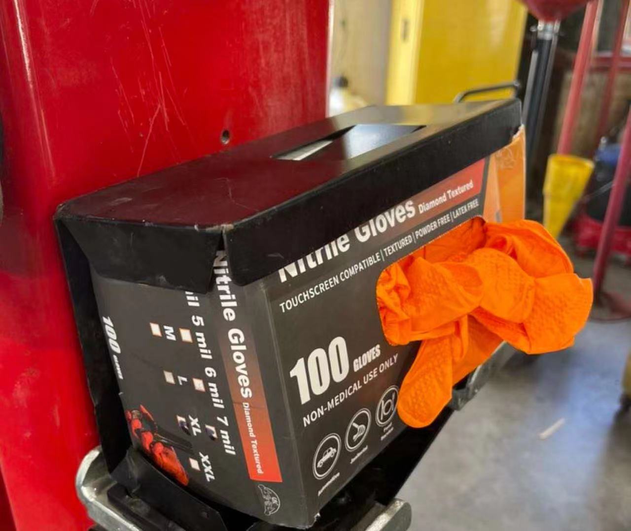 100 ชิ้นต่อกล่อง ถุงมือไนไตรล์ - Nitrile Mechanic Glove บทวิจารณ์และราคา