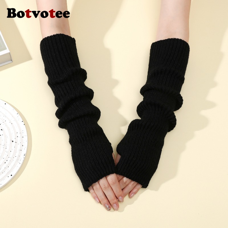 Botvotee Y2k อุปกรณ์เสริม ถุงม - Fingerless Glove Knit บทวิจารณ์และราคา
