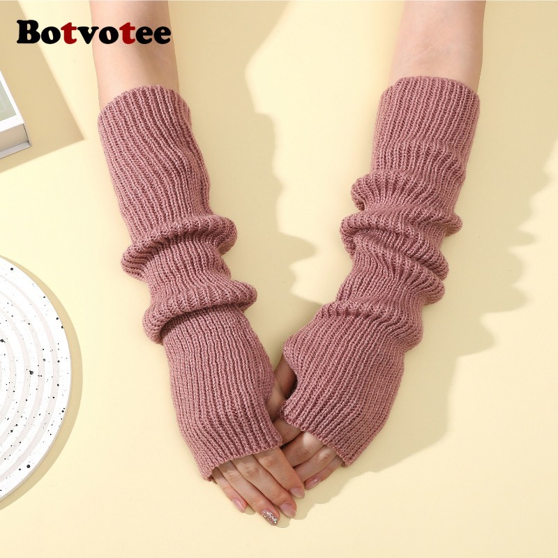 Botvotee Y2k อุปกรณ์เสริม ถุงม - Fingerless Glove Knit บทวิจารณ์และราคา