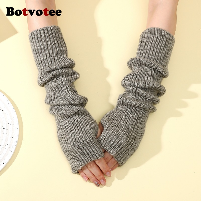 Botvotee Y2k อุปกรณ์เสริม ถุงม - Fingerless Glove Knit บทวิจารณ์และราคา