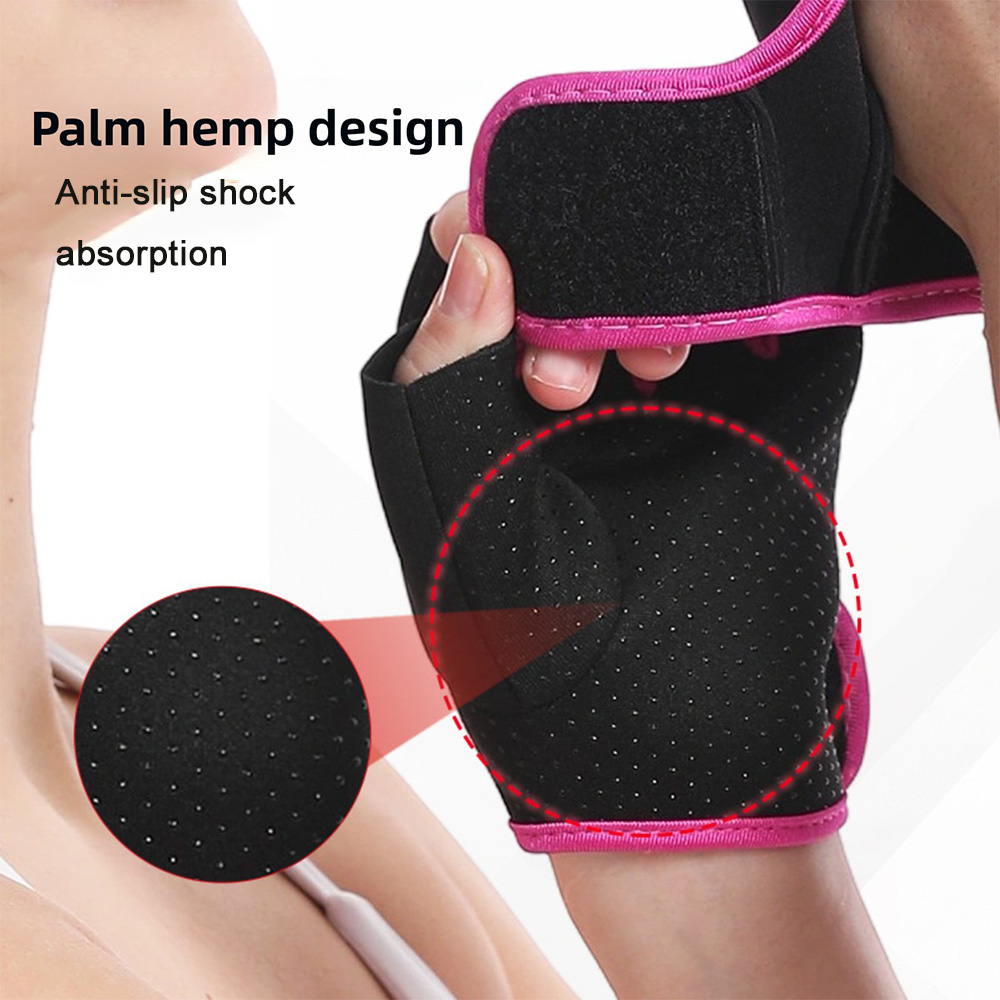 กีฬากลางแจ้งถุงมือ Half Finger - Cycling Glove Padded บทวิจารณ์และราคา