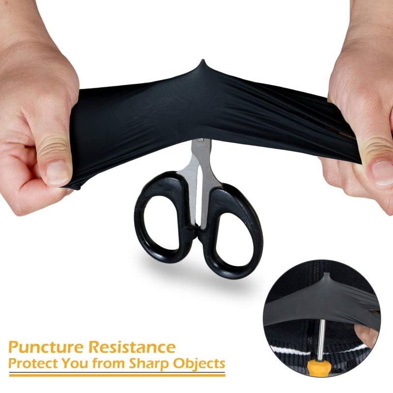 ถุงมือไนไตรล์สีดำ 100 ชิ้น ถุง - Nitrile Mechanic Glove บทวิจารณ์และราคา